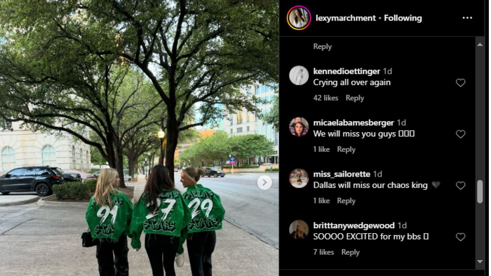 via Instagram/@lexymarchment